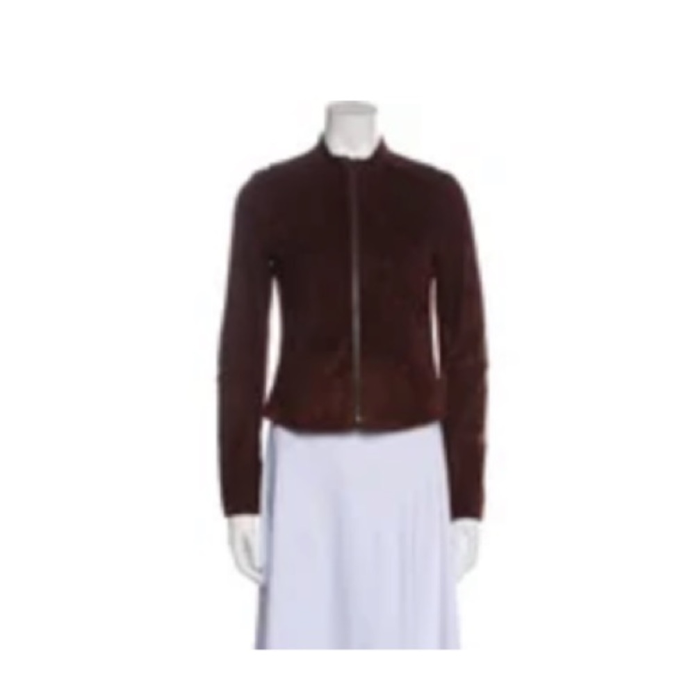 VINCE Lambskin Burgundy Jacket